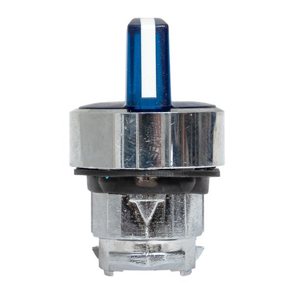  Механизм переключателя исполнительный XB4 IP65 на 3 положения возвратный без фиксации с подсветкой с короткой ручкой син. EKF XB4BD3L-B-65 фото в каталоге от BTSprom.by