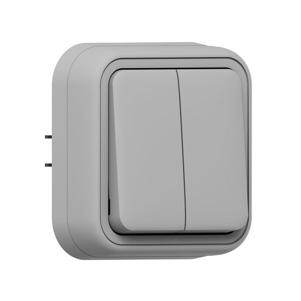 выключатель 2-кл. сп бронто автоматические клеммы сер. ekf bt2-swg-20 от BTSprom.by