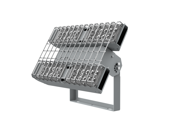 светильник светодиодный fizruk 100вт cri90 4000к ip65 спортивный для образовательных учреждений накладной поворот. кроншт. защ. решетка оптикой 120град. ral7045 сер. диммер dali varton v1-e0-70705-04d05-6510040 от BTSprom.by