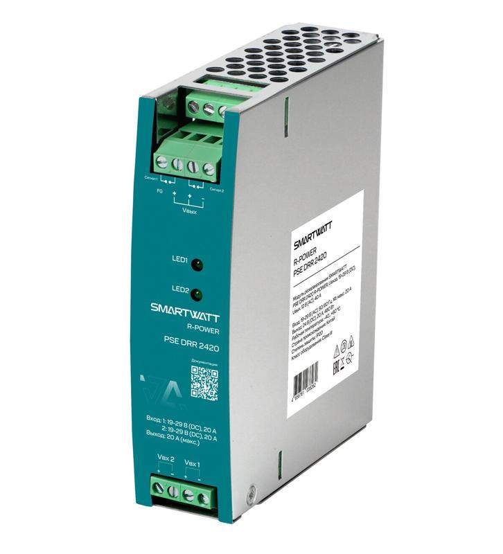 модуль резервирования pse drr 2420 r-power uвход. 19-29в (dc) uвых. 24в (dc) 20а smartwatt 4512020450042 от BTSprom.by