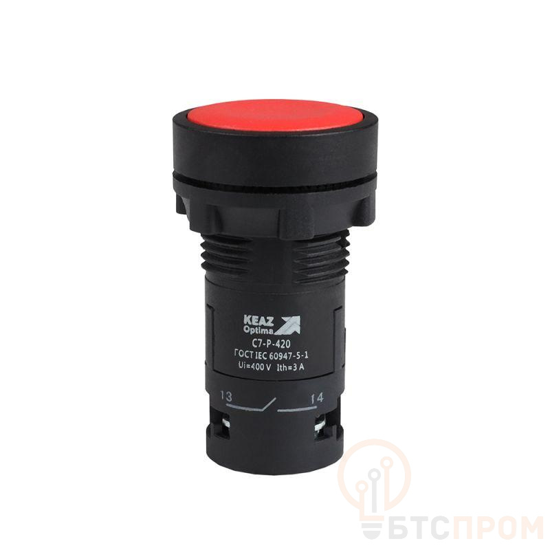 Кнопка OptiSignal Compact D22 С7-P-420 красн. 2НО XB7NA43 КЭАЗ 362051 фото в каталоге от BTSprom.by  Кнопка OptiSignal Compact D22 С7-P-420 красн. 2НО XB7NA43 КЭАЗ 362051 фото в каталоге от BTSprom.by