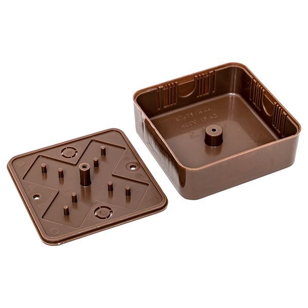  Коробка разветвительная KMP-030-030 75х75х26 темн. дерево PROxima EKF plc-kmr-030-030-t фото в каталоге от BTSprom.by