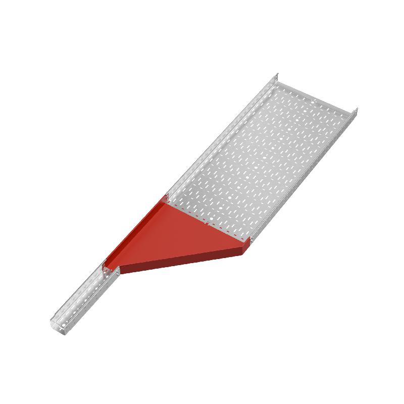 Переходник для лотка правый 80х100-600 сталь 1мм "ПЛЮС" PDplus80-100-600-R HD КМ PL1581 фото в каталоге от BTSprom.by