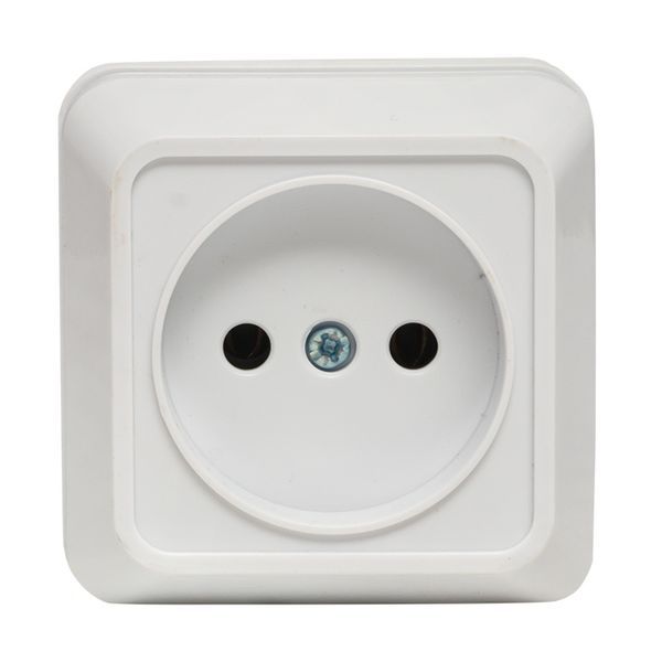  Розетка 1-м ОП Рим 10А IP20 без заземл. бел. EKF ENR10-022-10 фото в каталоге от BTSprom.by