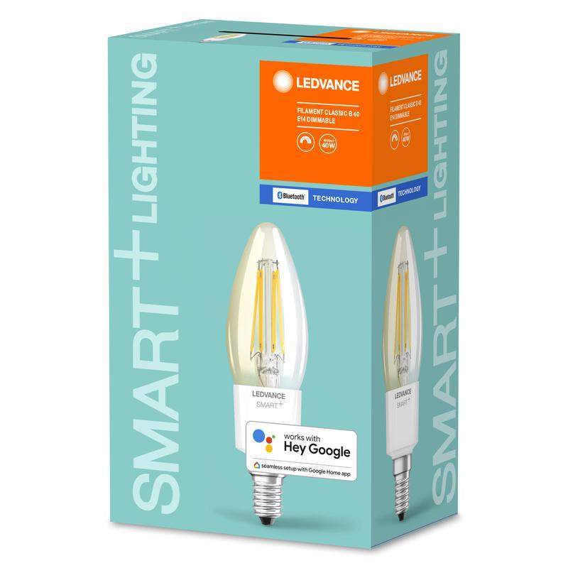 лампа светодиодная smart+ filament classic dimmable 40 4вт/2700к e14 ledvance 4058075486102 от BTSprom.by