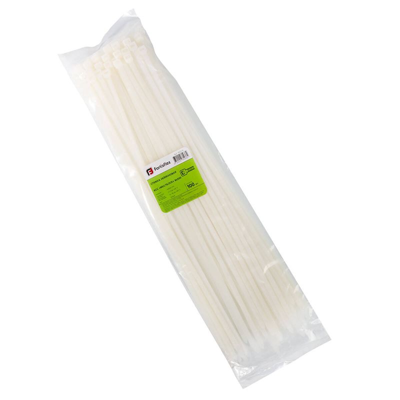 хомут нейлоновый ксс multilock 8х500 бел. (уп.100шт) fortisflex 102314 от BTSprom.by