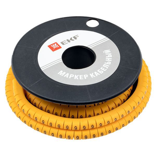  Маркер каб. 6.0кв.мм "9" (ЕС-3) (уп.350шт) EKF plc-KM-6-9 фото в каталоге от BTSprom.by