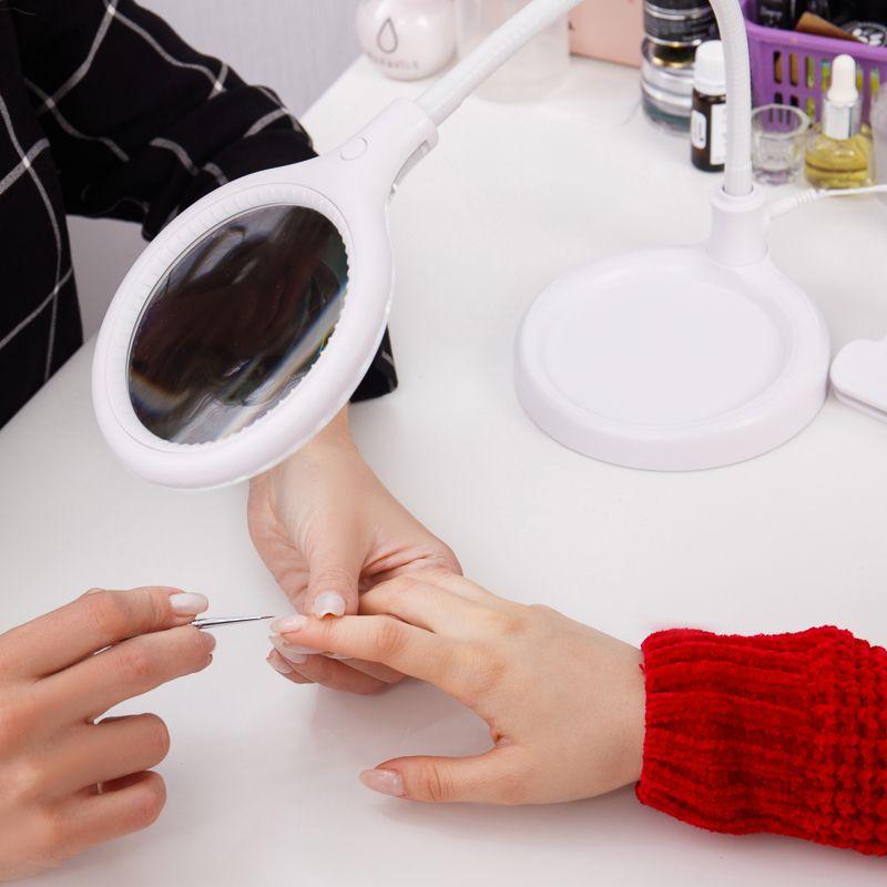  Лупа настольная малая 3Х с подсветкой 30 LED (подставка + прищепка) бел. REXANT 31-0247 фото в каталоге от BTSprom.by