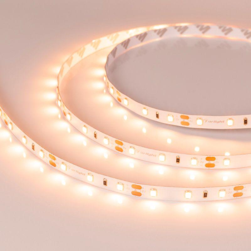 лента светодиодная rt-a60-8mm 12v warm 2400к 4.8вт/м ip20 2835 (уп.5м) arlight 018088(2) от BTSprom.by