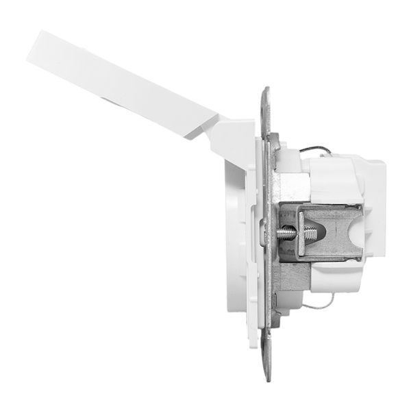  Розетка СП Эпика 16А IP44 с заземл. защ. шторки с крышкой механизм бел. EKF UP1-SOW-111-44 фото в каталоге от BTSprom.by