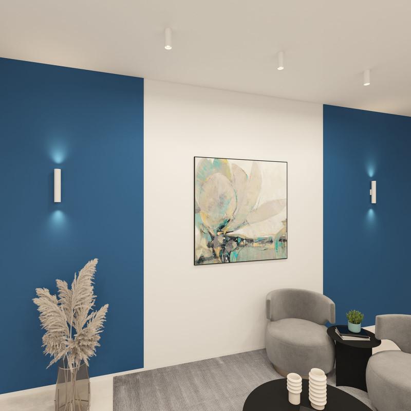  Светильник 15Вт 2xGU10 IP20 LED настен. алюм. бел. DENKIRS 723063 фото в каталоге от BTSprom.by