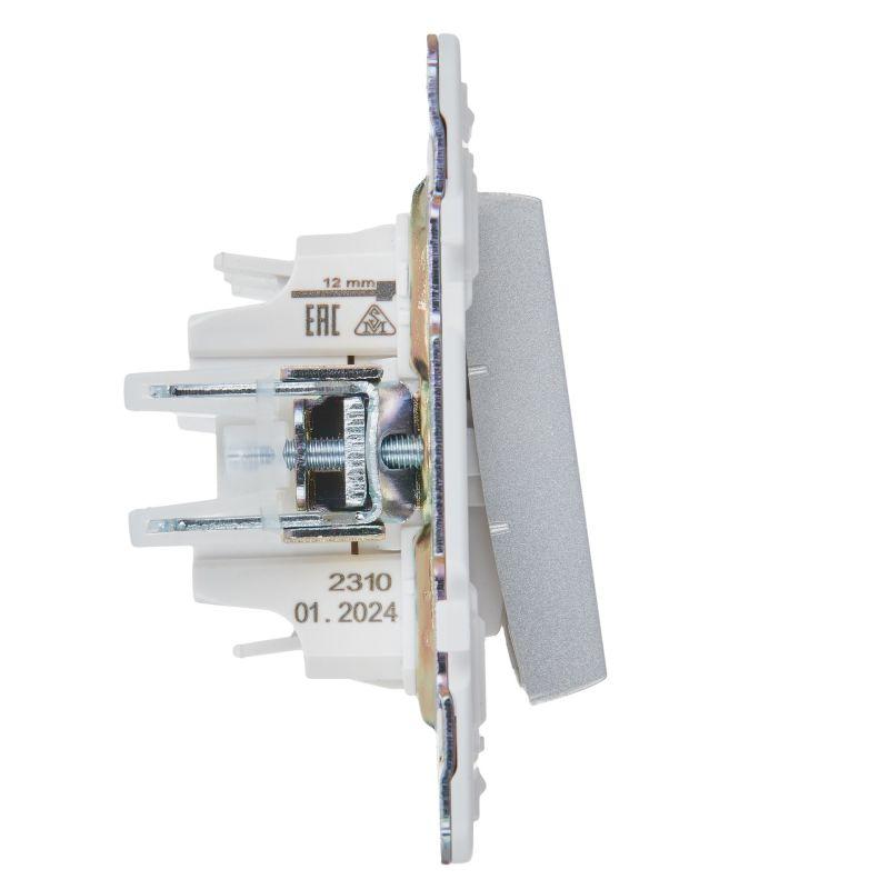  Выключатель 3-кл. SKANDY 10А SK-V11S серебр. IEK SK-V30-0-10-K23 фото в каталоге от BTSprom.by