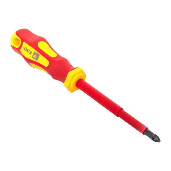  Отвертка PZ2х100мм Master 1000В Basic EKF pz-2-100-mas-in фото в каталоге от BTSprom.by