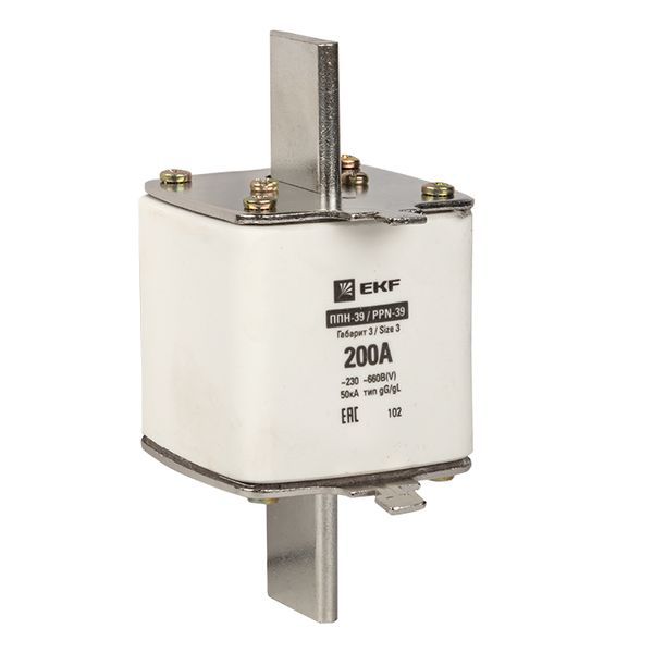  Вставка плавкая ППН-39 630/200А габарит 3 PROxima EKF fus-39/630/200 фото в каталоге от BTSprom.by