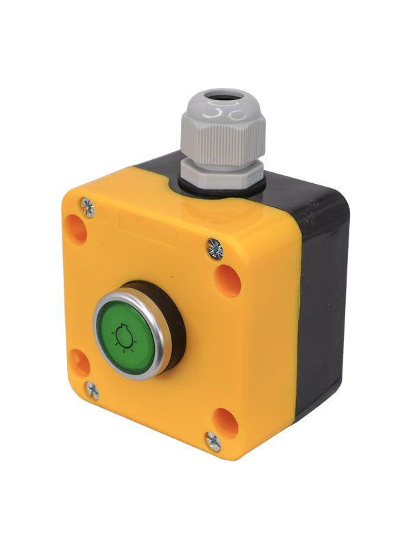 пост управления пку-22-1w1m-65у1 1 цилиндр с подсветкой 220в ac но ip65 зел. электротехник et014868 от BTSprom.by