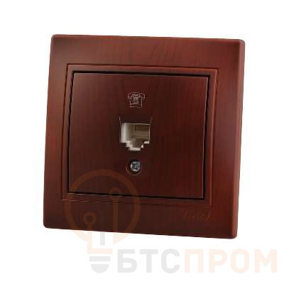 Розетка телефонная 1-м СП Mira RJ11 16А IP20 евро стандарт вишня LEZARD 701-0601-137 фото в каталоге от BTSprom.by  Розетка телефонная 1-м СП Mira RJ11 16А IP20 евро стандарт вишня LEZARD 701-0601-137 фото в каталоге от BTSprom.by