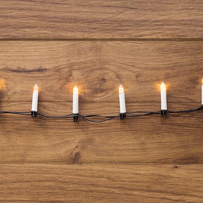 гирлянда светодиодная "свечи" 10м 50led тепл. бел. 4вт 220-240в ip20 провод пвх темн. зел. neon-night 303-085 от BTSprom.by