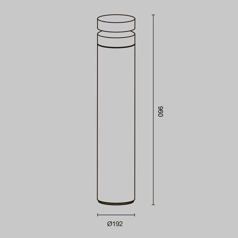  Светильник Betone 20Вт 3000К IP65 ландшафтный Maytoni O469FL-L20CM3K1 фото в каталоге от BTSprom.by