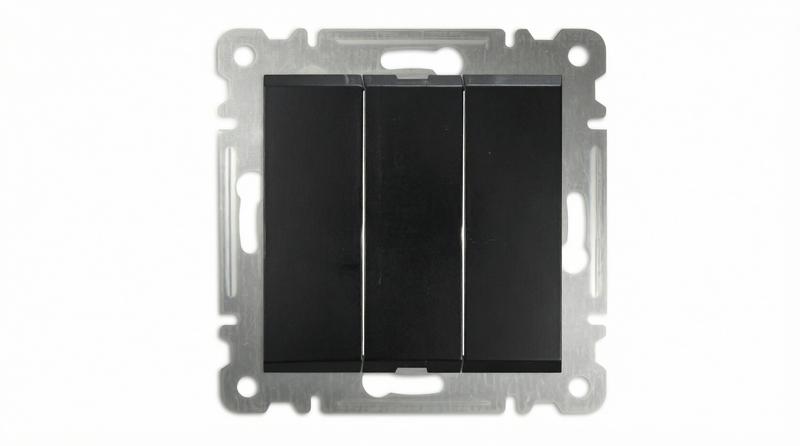 выключатель 3-кл сп 10а ip20 250в механизм черн. makel 57054091 от BTSprom.by