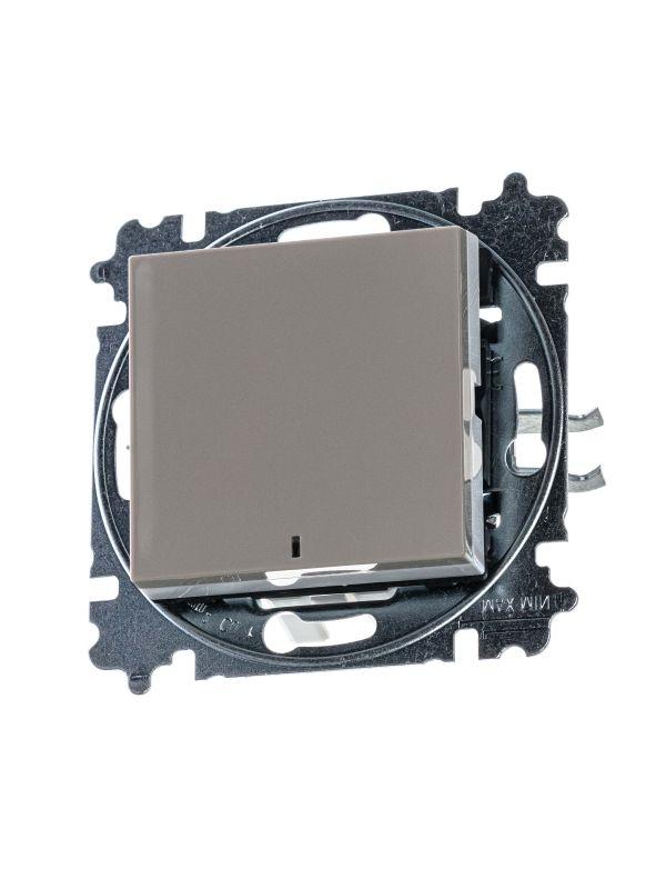 переключатель 1-кл. сп levit ip20 с подсветкой ориентацион. кофе макиато/бел. abb 2chh590646a6018 от BTSprom.by