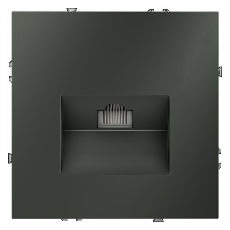 розетка компьютерная 1-м сп s70 rj45 кат.6 механизм титан voltum vls060106 от BTSprom.by