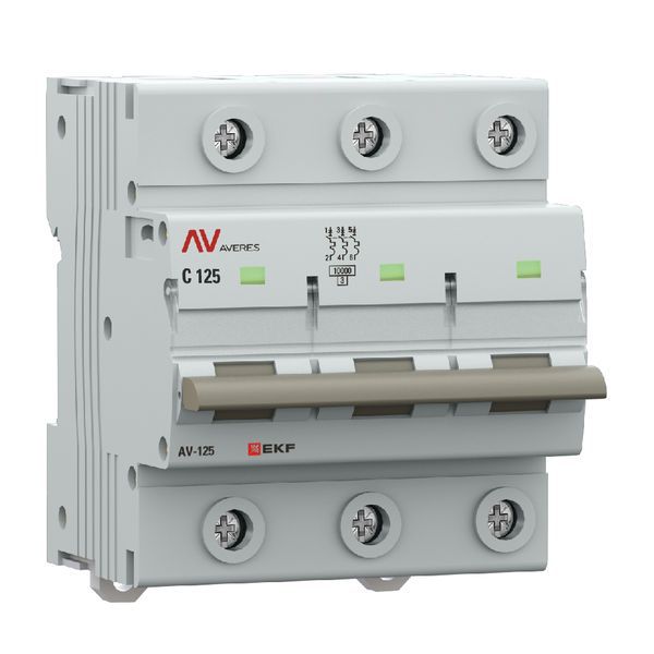  Выключатель автоматический 3п D 125А 10кА AV-125 AVERES EKF mcb125-3-125D-av фото в каталоге от BTSprom.by