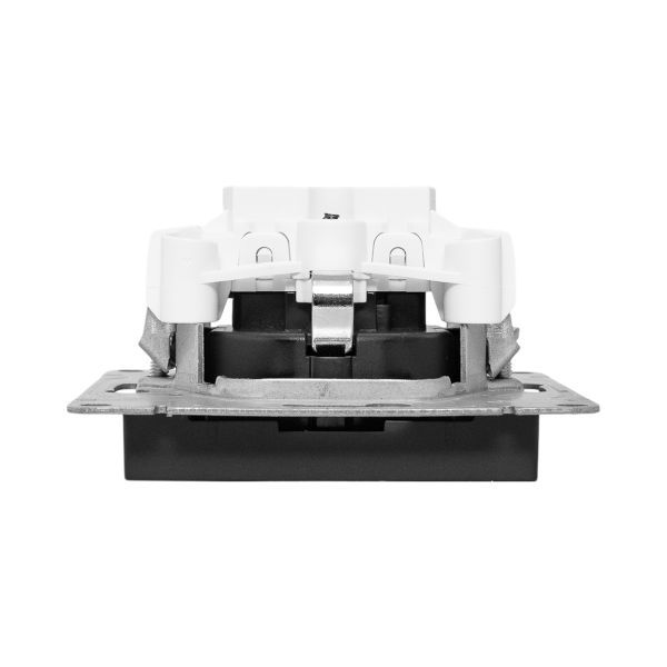  Розетка СП Эпика 16А с заземл. защ. шторки механизм черн. EKF UP1-SOB-111 фото в каталоге от BTSprom.by