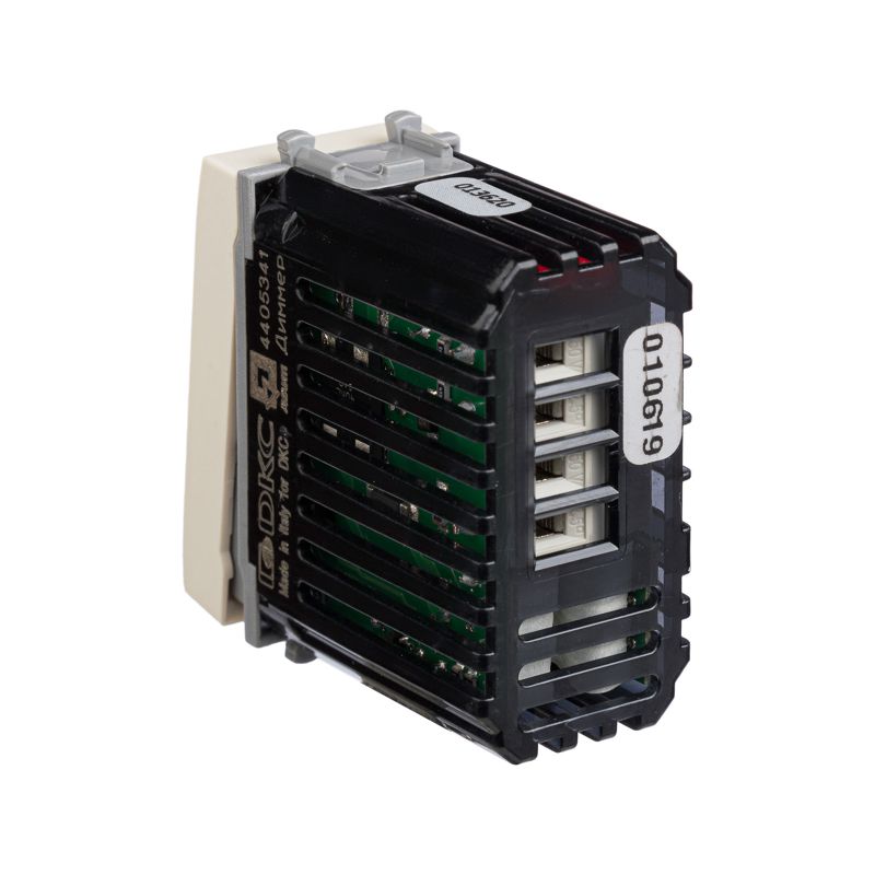  Диммер кнопочный 1мод. 16А Avanti "Ванильная дымка" для LED ламп DKC 4405341 фото в каталоге от BTSprom.by