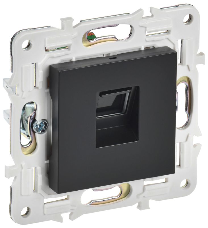 розетка компьютерная rj45 кат.5e skandy sk-k01bl черн. iek sk-k10-1-k02 от BTSprom.by