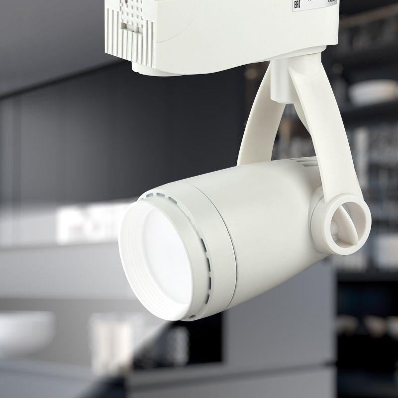 светильник трековый tr12-gu10 mr16 1ф wh бел. эра б0044273 от BTSprom.by