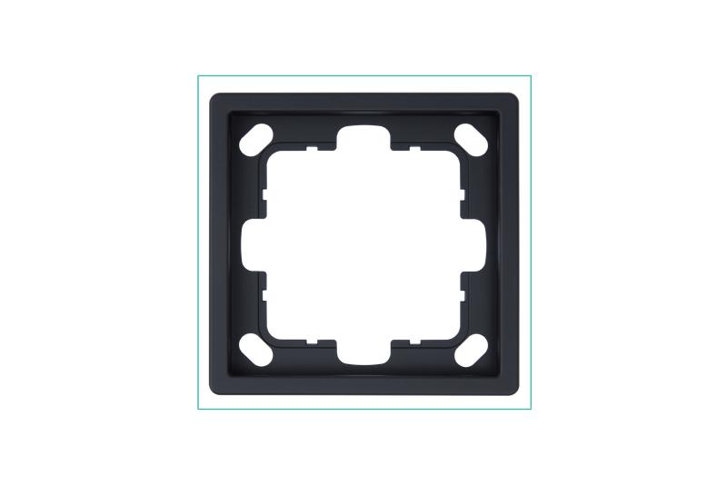 рамка 1-м сп fd черн. матов. soft touch jasmart fd1001pbm от BTSprom.by