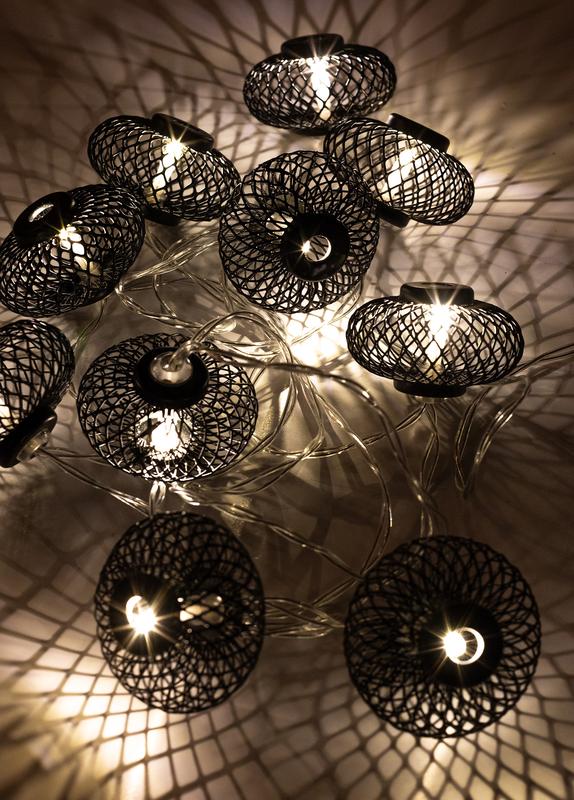 гирлянда светодиодная "фонарики" черн. 5х3см 10led тепл. бел. 1.8+0.3м космос koc_gir-b119 от BTSprom.by