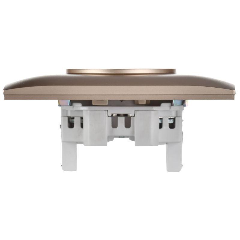  Розетка 2-м SKANDY 10А без заземл. без защ. шторок в сборе SK-R10Sa песочн. IEK SK-R20-10-K98-F фото в каталоге от BTSprom.by