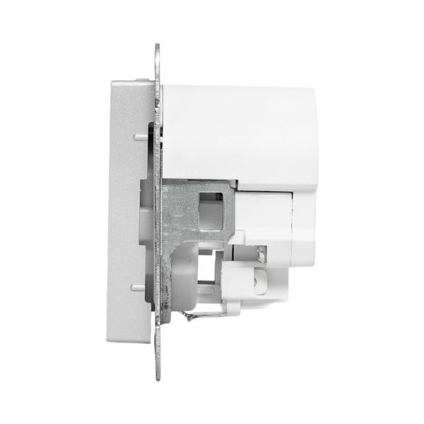  Розетка СП Эпика 16А с 2 USB-C с заземл. защ. шторки механизм алюм. EKF UP1-SOA-111-2USBC фото в каталоге от BTSprom.by