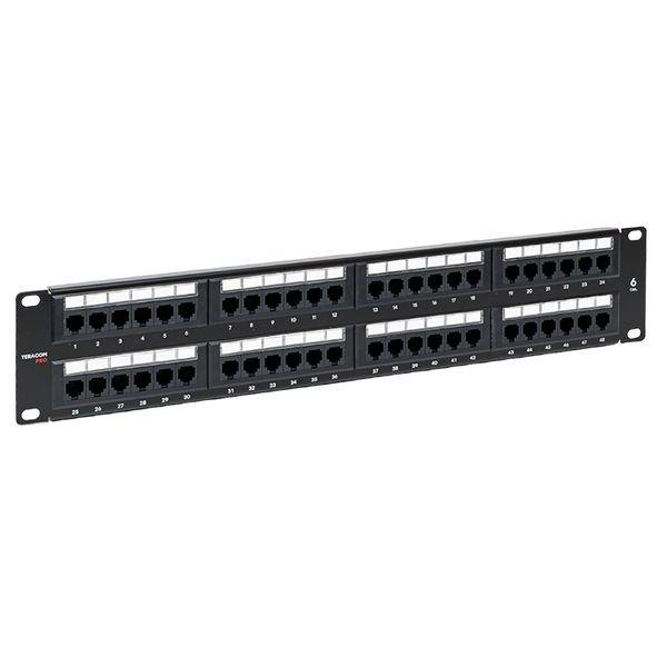 патч-панель 19дюйм кат.6 2u неэкранированная utp 48 портов rj-45 dual idc teracom pro ekf trp-ppnl-6utp-2u48 от BTSprom.by