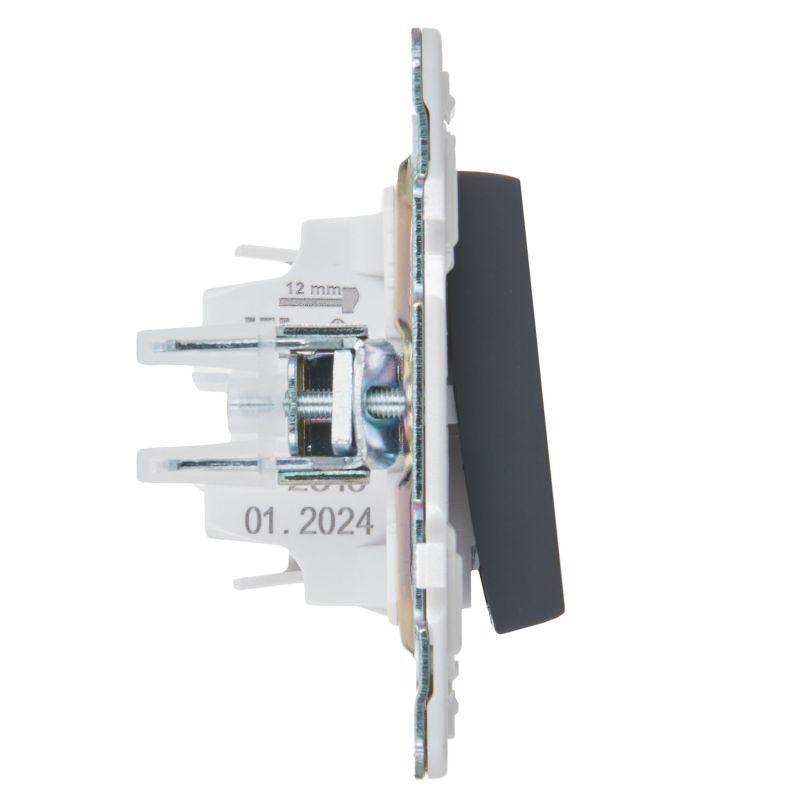  Выключатель 1-кл. SKANDY 10А SK-V01T титан IEK SK-V10-0-10-K48 фото в каталоге от BTSprom.by