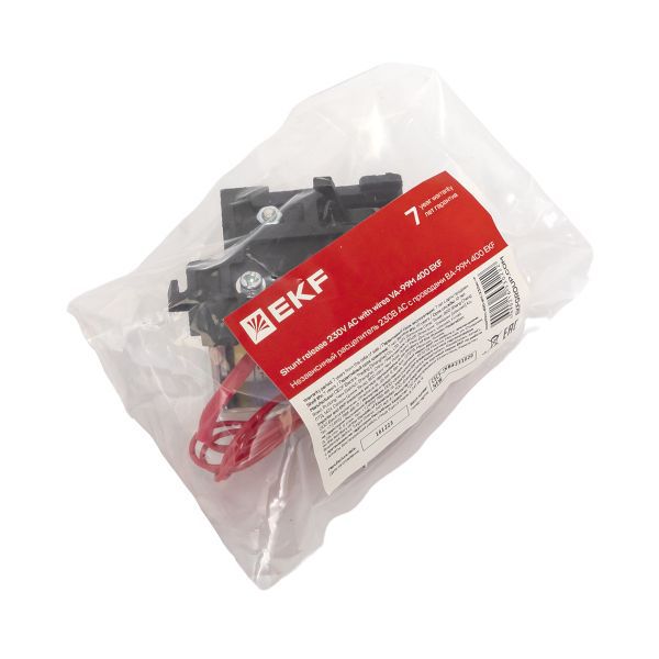  Расцепитель независимый 230В АС ВА-99М 400 с проводами EKF mccb99m-400-sht-230ac-w фото в каталоге от BTSprom.by