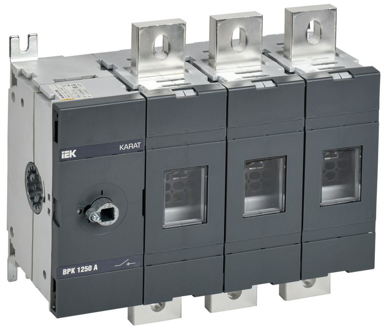 выключатель-разъединитель врк 3п 1250а без рукоятки karat iek ka-vr10-3-1250 от BTSprom.by