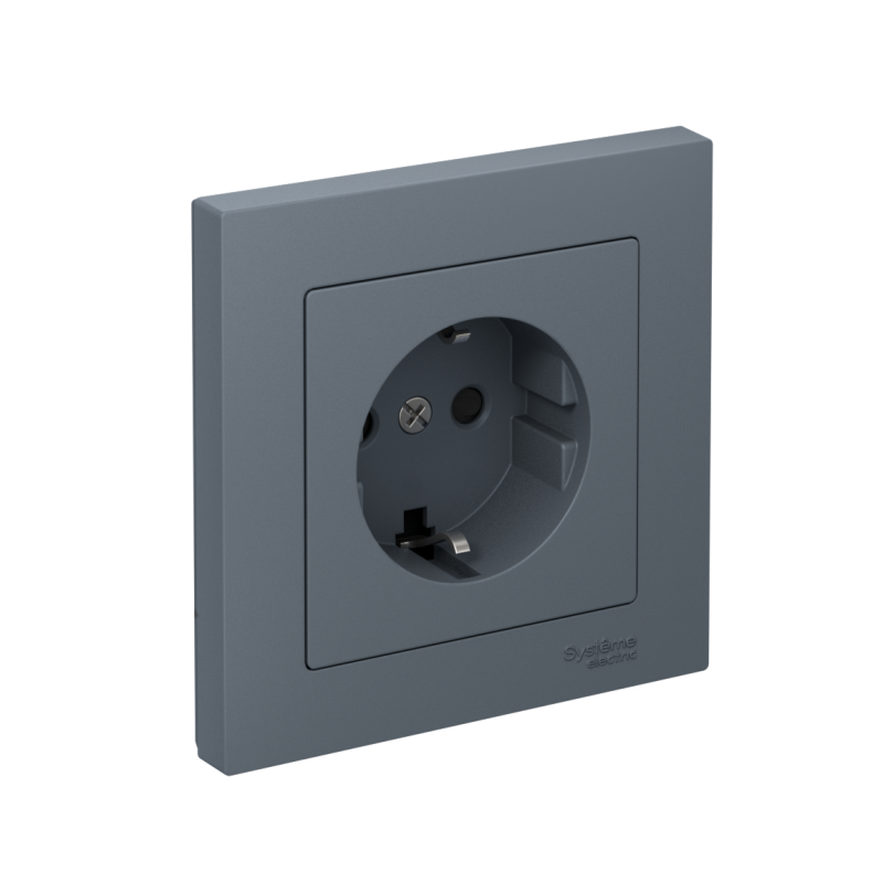 розетка atlasdesign 16а с заземл. защ. шторки быстрозажим. клем. в сборе грифель se atn000744s от BTSprom.by