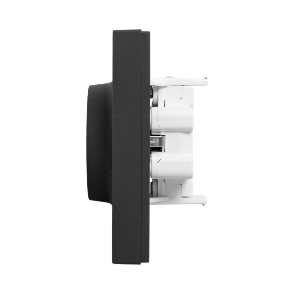  Розетка 2-м СП Эпика 16А с заземл. без защ. шторок с рамкой механизм черн. EKF UP1-SOB-210 фото в каталоге от BTSprom.by