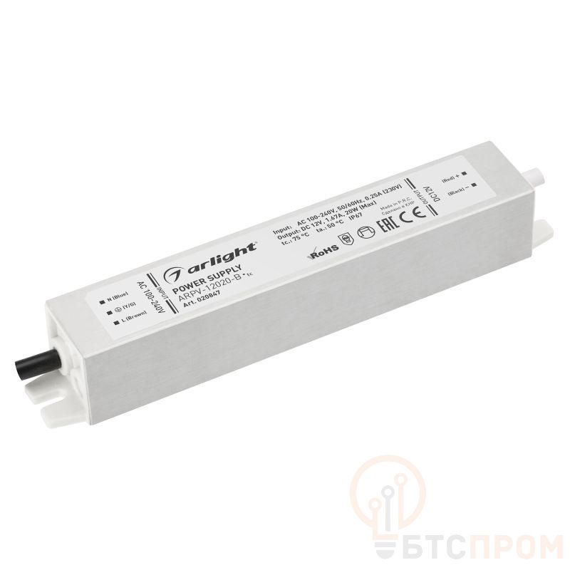 Блок питания ARPV-12020-B 12В 1.7А 20Вт IP67 метал. 3 года Arlight 020847 фото в каталоге от BTSprom.by  Блок питания ARPV-12020-B 12В 1.7А 20Вт IP67 метал. 3 года Arlight 020847 фото в каталоге от BTSprom.by