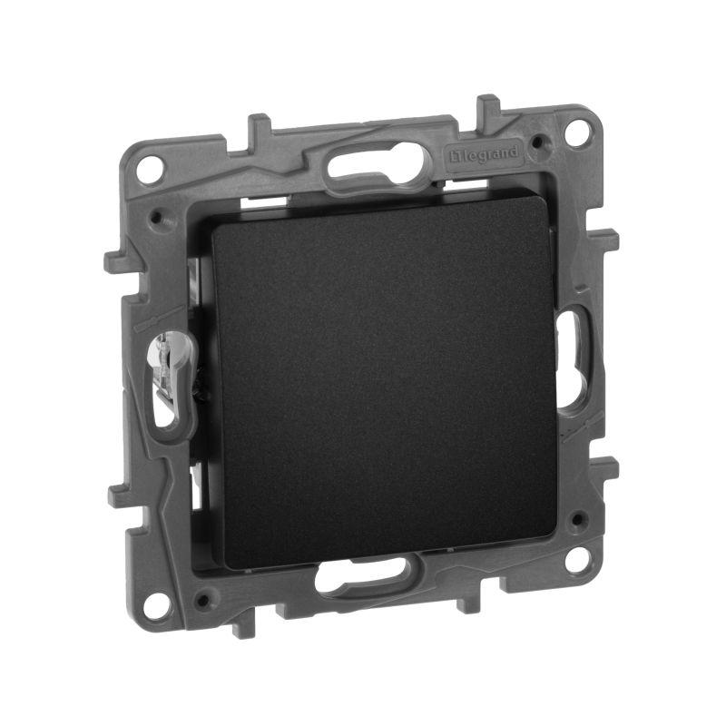  Переключатель перекрестный 1-кл. СП Etika 10А IP20 250В 10AX винтов. клеммы механизм антрацит Leg 672609 фото в каталоге от BTSprom.by