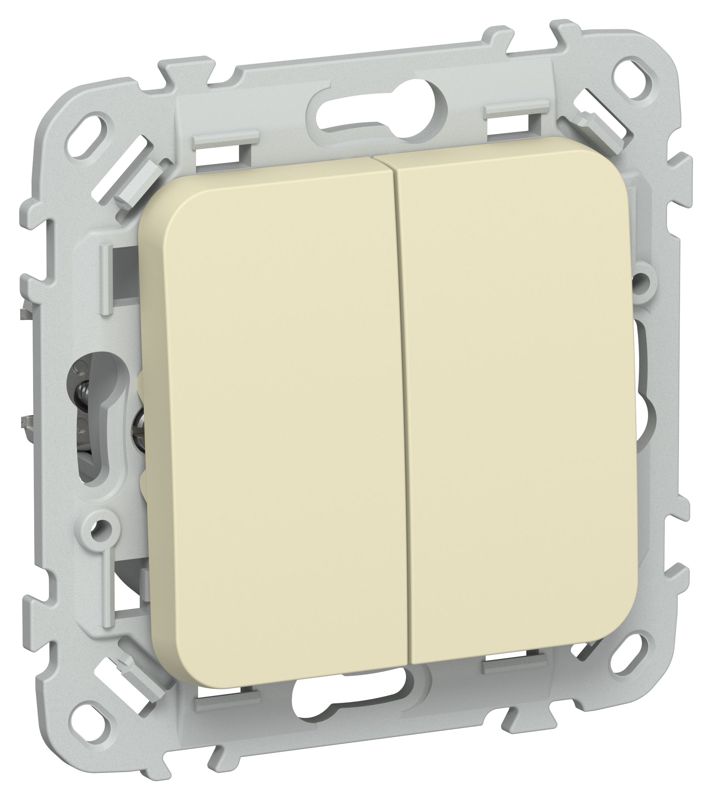 выключатель проходной 2-кл. сп flite вс62-1-0-флн 10а механизм навахо iek fi-v22-0-10-1-k87 от BTSprom.by