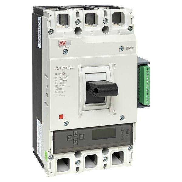 выключатель автоматический 3п 400а 50ка av power-3/3 etu6.2 averes ekf mccb-33-400-6.2-av от BTSprom.by