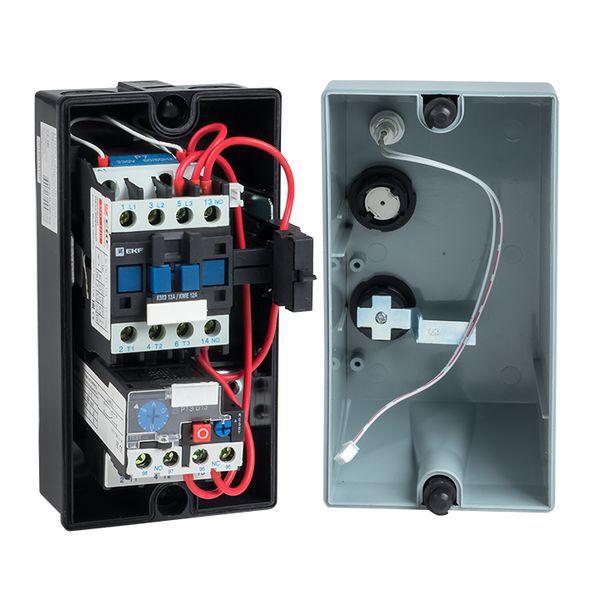  Пускатель магнитный КМЭ 12А 230В с РТЭ и индикатором PROxima в корп. IP65 EKF ctrp-r-12-230v-led фото в каталоге от BTSprom.by