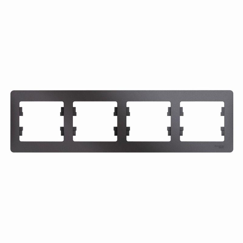 рамка 4-м glossa горизонт. графит se gsl001304 от BTSprom.by