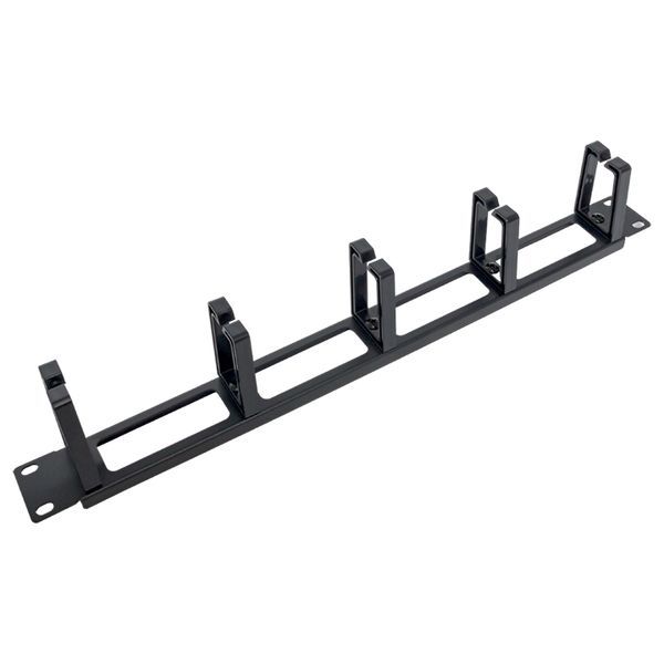  Органайзер кабельный TERACOM PRO 1U с 5 пластиковыми кольцами черн. EKF TRP-1CO-5R-PL-BK фото в каталоге от BTSprom.by