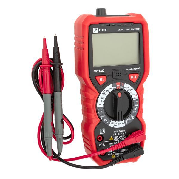 мультиметр цифровой ms18c professional ekf in-180701-pm18c от BTSprom.by