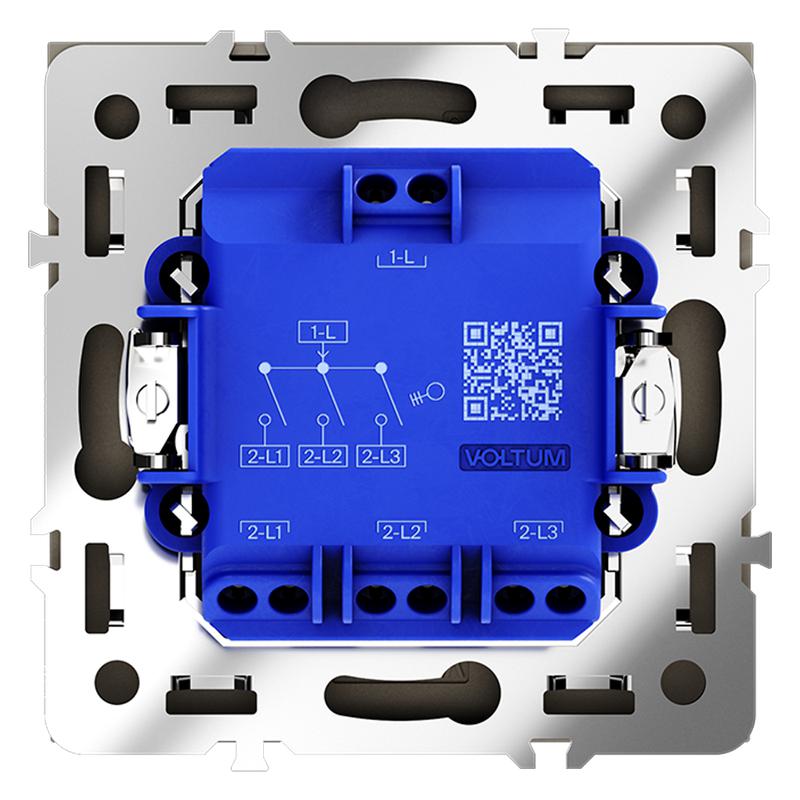  Выключатель 3-кл. СП S70 10А механизм черн. матов. Voltum VLS030108 фото в каталоге от BTSprom.by