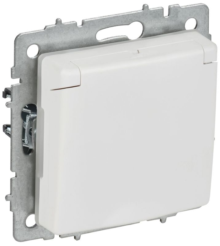 розетка brite рсбш10-3-44-браб 16а ip44 с заземл. защ. шторки с крышкой механизм арктич. бел. iek br-r16-16-44-k91 от BTSprom.by